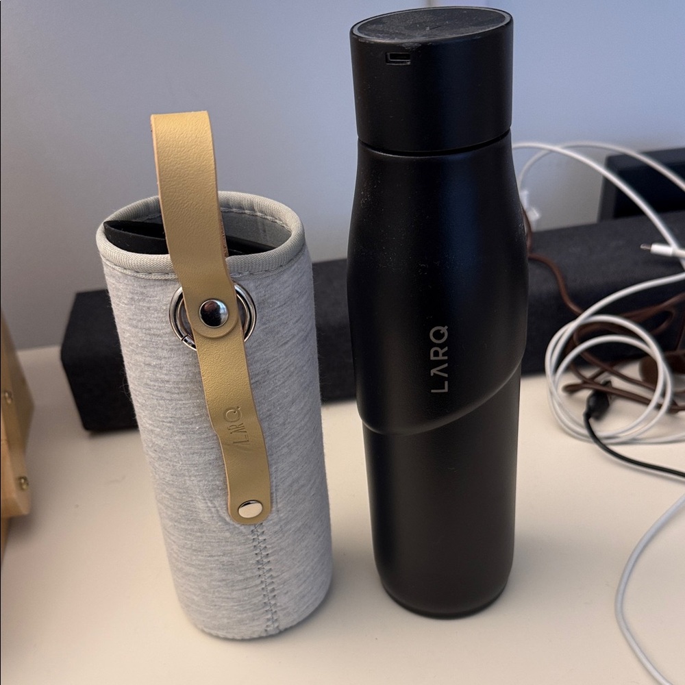 LARQ UV  Water Purifying Bottle with Gray Sleeve